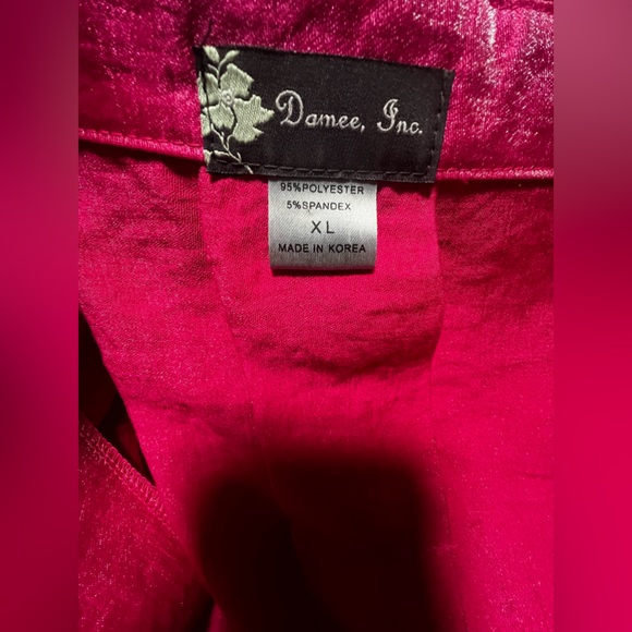 Damee Inc. 3 Button Front Collared 3/4 Sleeve Pink Jacket - Picture 8 of 9